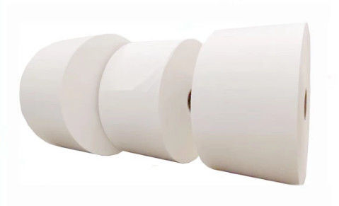 Polyetylen dùng một lần 70gsm Vải màng PE thoáng khí Polyester cho quần áo bảo hộ dân dụng