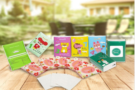 Ví 13.5gsm Khăn giấy Khăn ăn Mini Mặt 3Ply Khăn giấy siêu mềm