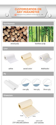 Bamboo 105mm Giấy ăn Khăn giấy nhà bếp Lõi cuộn giấy 45mm