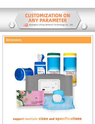 Khăn ướt tẩy trang mềm mại cho bé 60gsm có thể phân hủy sinh học